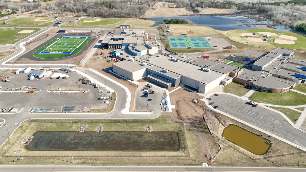 Drone picture of entire campus
