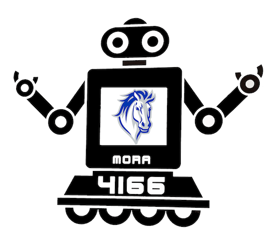 Mora Mustangs Robotics team logo