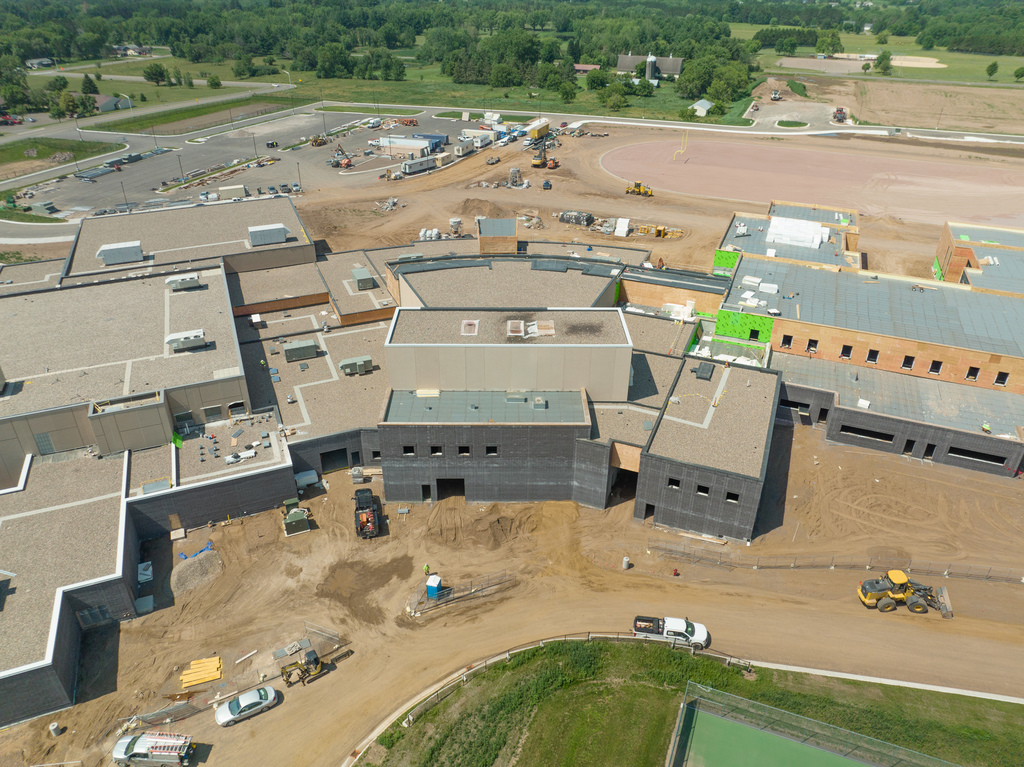 Picture of new construction happening at MHS build site.